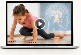 Reflexes & Brain Development course shown on a laptop