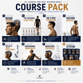 Course pack for complete training in vision, gait, jaw, posture, reflexes, brain, and health 