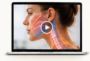Jaw and Body Connection course shown on a laptop