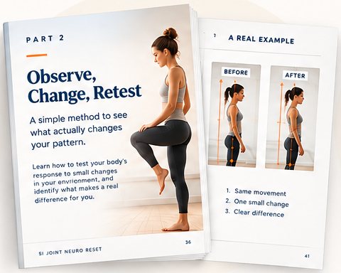 Part 2 of the guide, Observe, Change, Retest, open at a before and after example